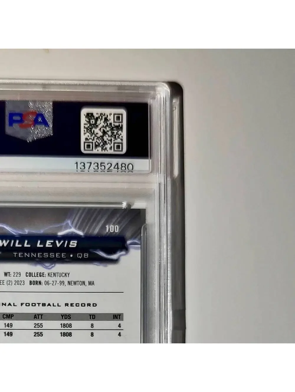 Will Levis 2023 Topps Resurgence Rookie #100 Surge 153/249 PSA 9 Mint